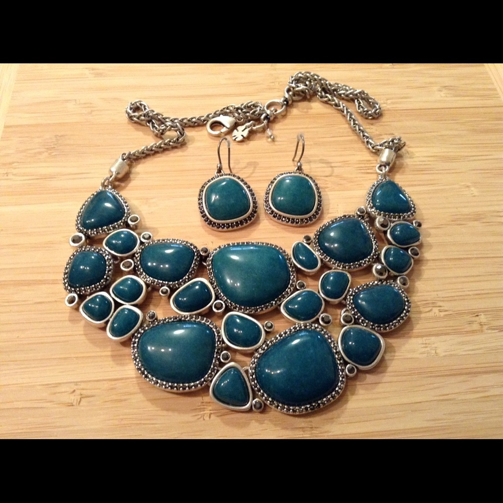 Necklace and earrings